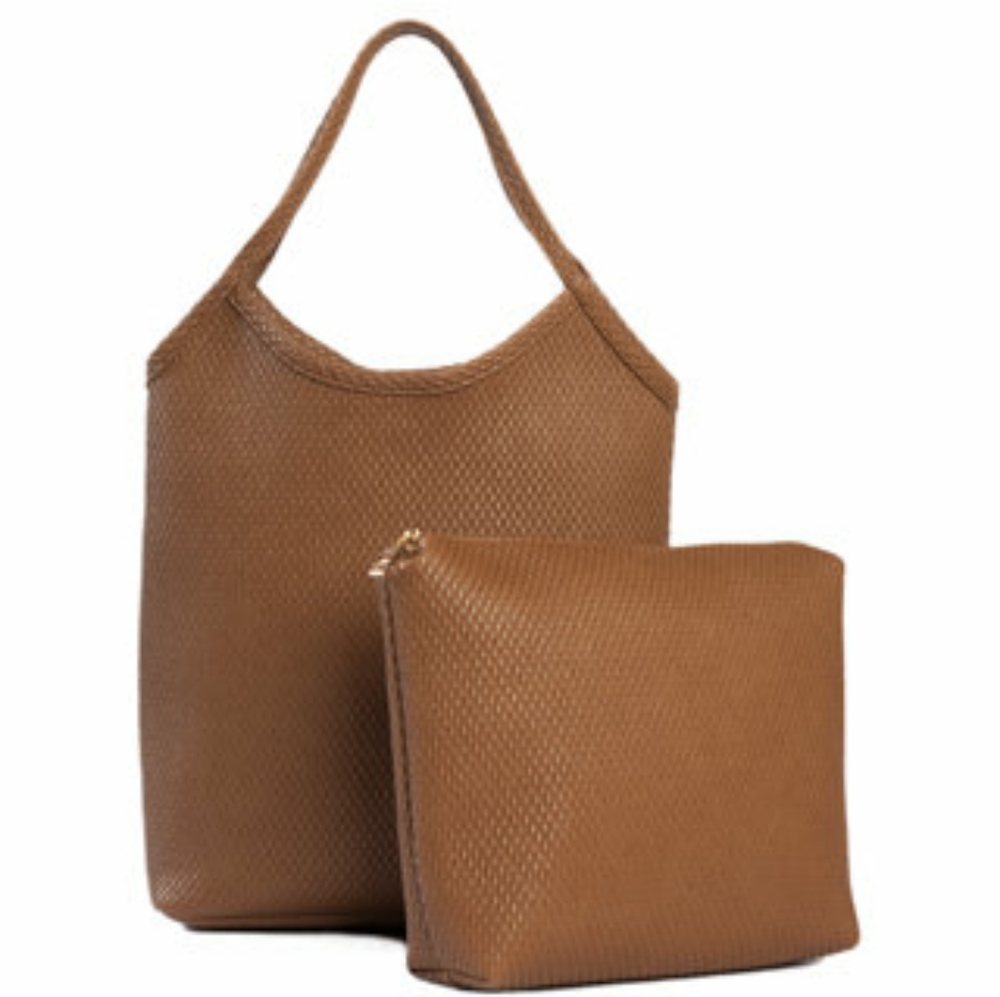 [Kaari Blue] Tan Woven Tote